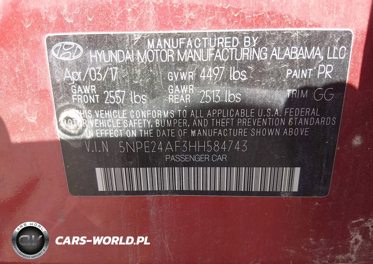 2017 Hyundai Sonata VIN:5NPE24AF3HH584743 - 9