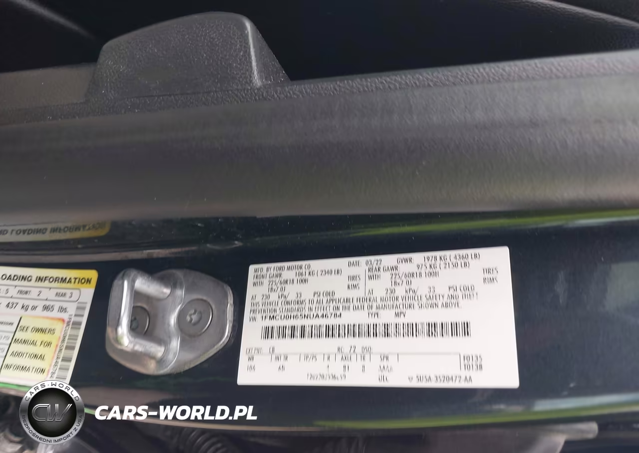 2022 Ford Escape Sel VIN:1FMCU0H65NUA46784 - 9