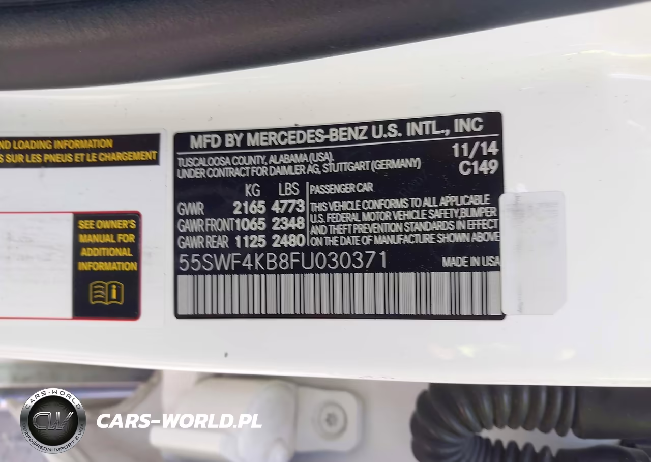 2015 Mercedes-Benz C 300 4Matic VIN:55SWF4KB8FU030371 - 9