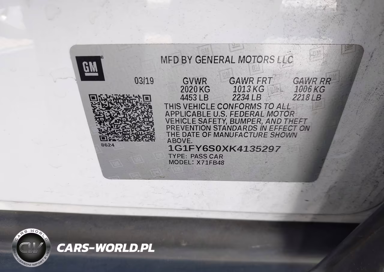 2019 Chevrolet Bolt Ev Lt VIN:1G1FY6S0XK4135297 - 9