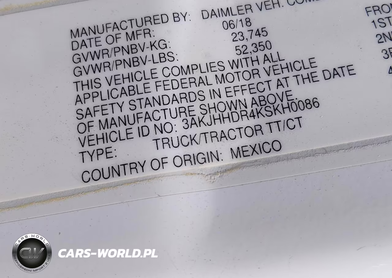 2019 Freightliner New Cascadia 126 VIN:3AKJHHDR4KSKH0086 - 8