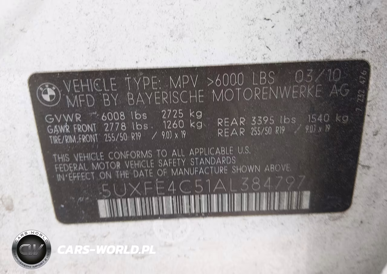 2010 BMW X5 xDrive30I VIN:5UXFE4C51AL384797 - 9