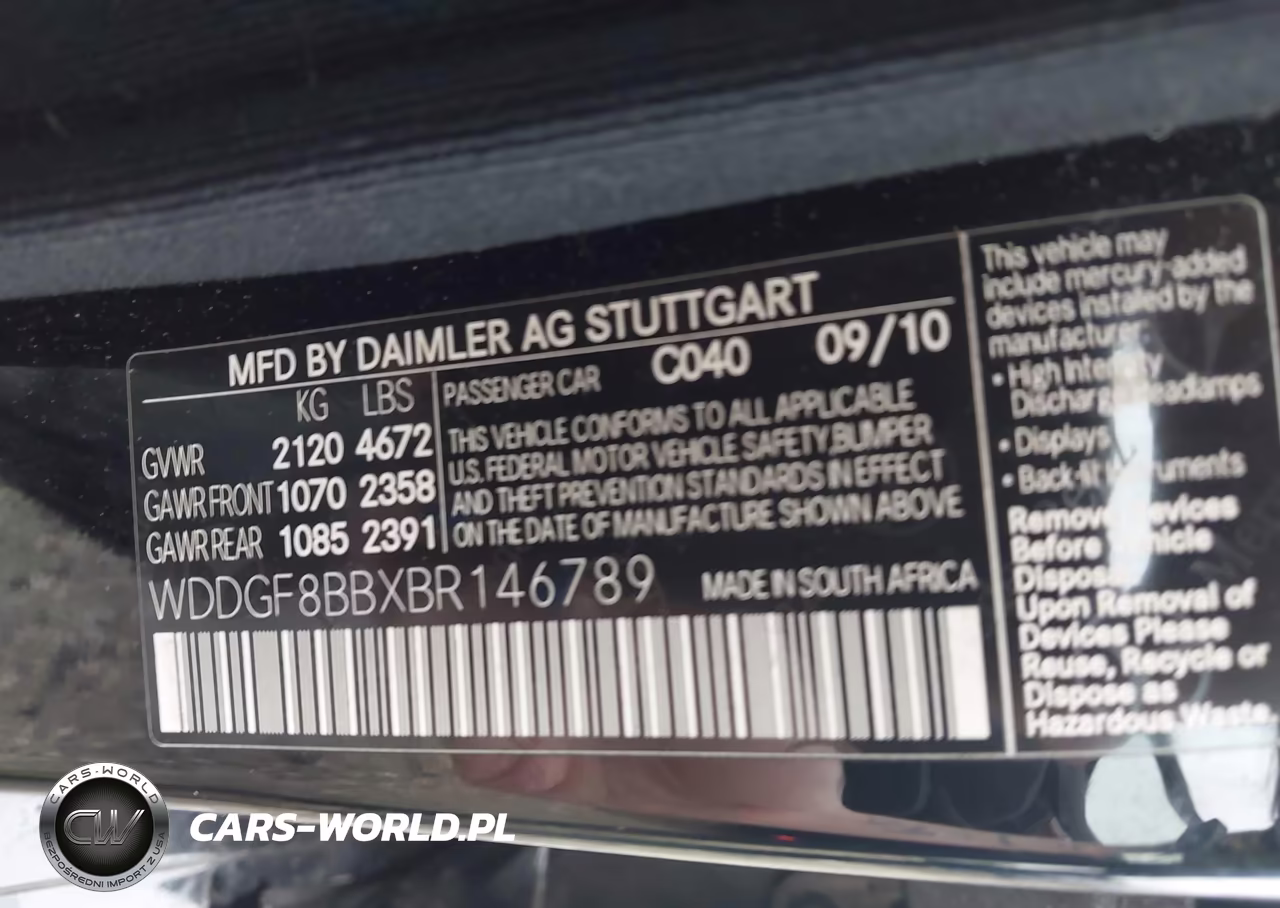 2011 Mercedes-Benz C 300 Luxury 4Matic-Sport 4Matic VIN:WDDGF8BBXBR146789 - 9