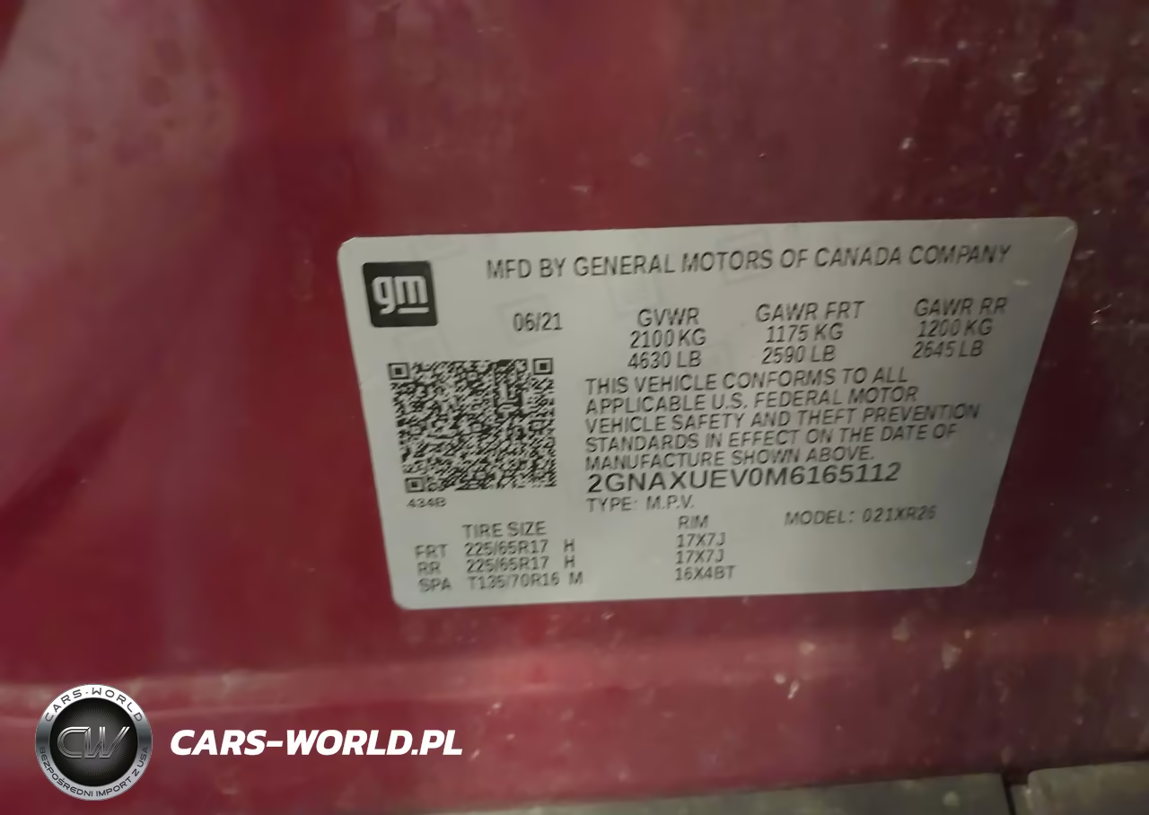 2021 Chevrolet Equinox Awd Lt VIN:2GNAXUEV0M6165112 - 9