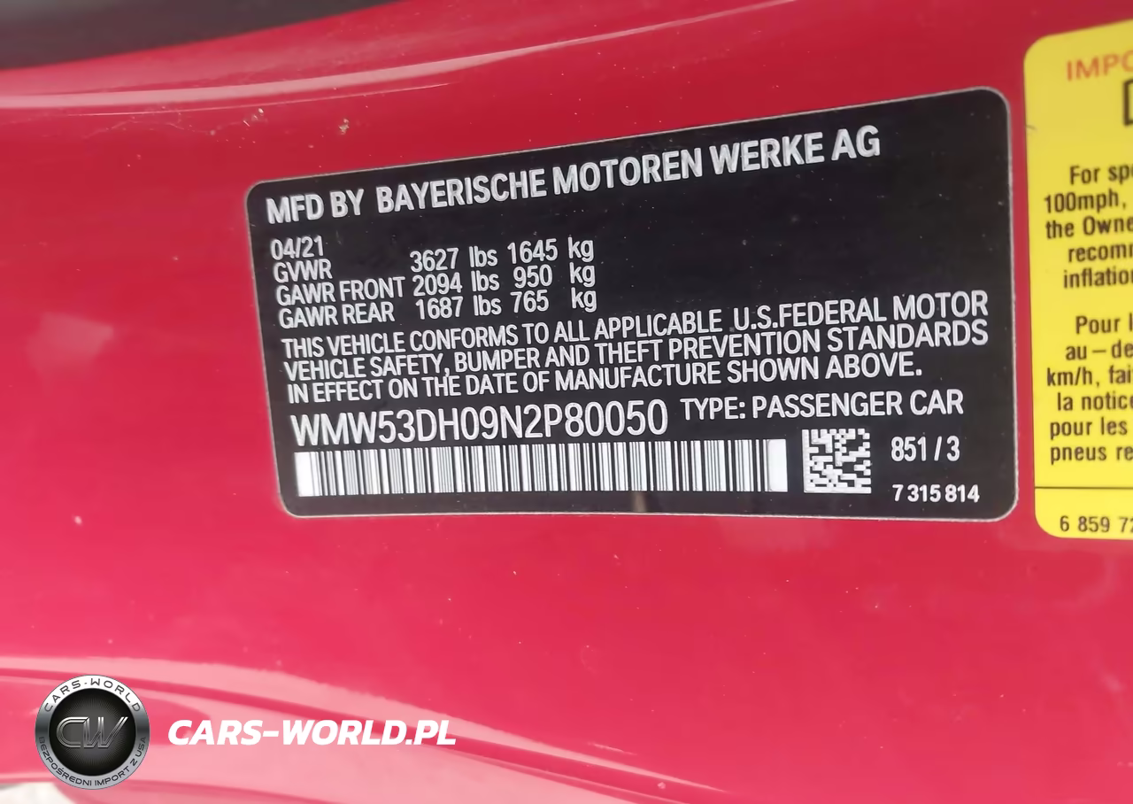 2022 Mini Hardtop Cooper S VIN:WMW53DH09N2P80050 - 9