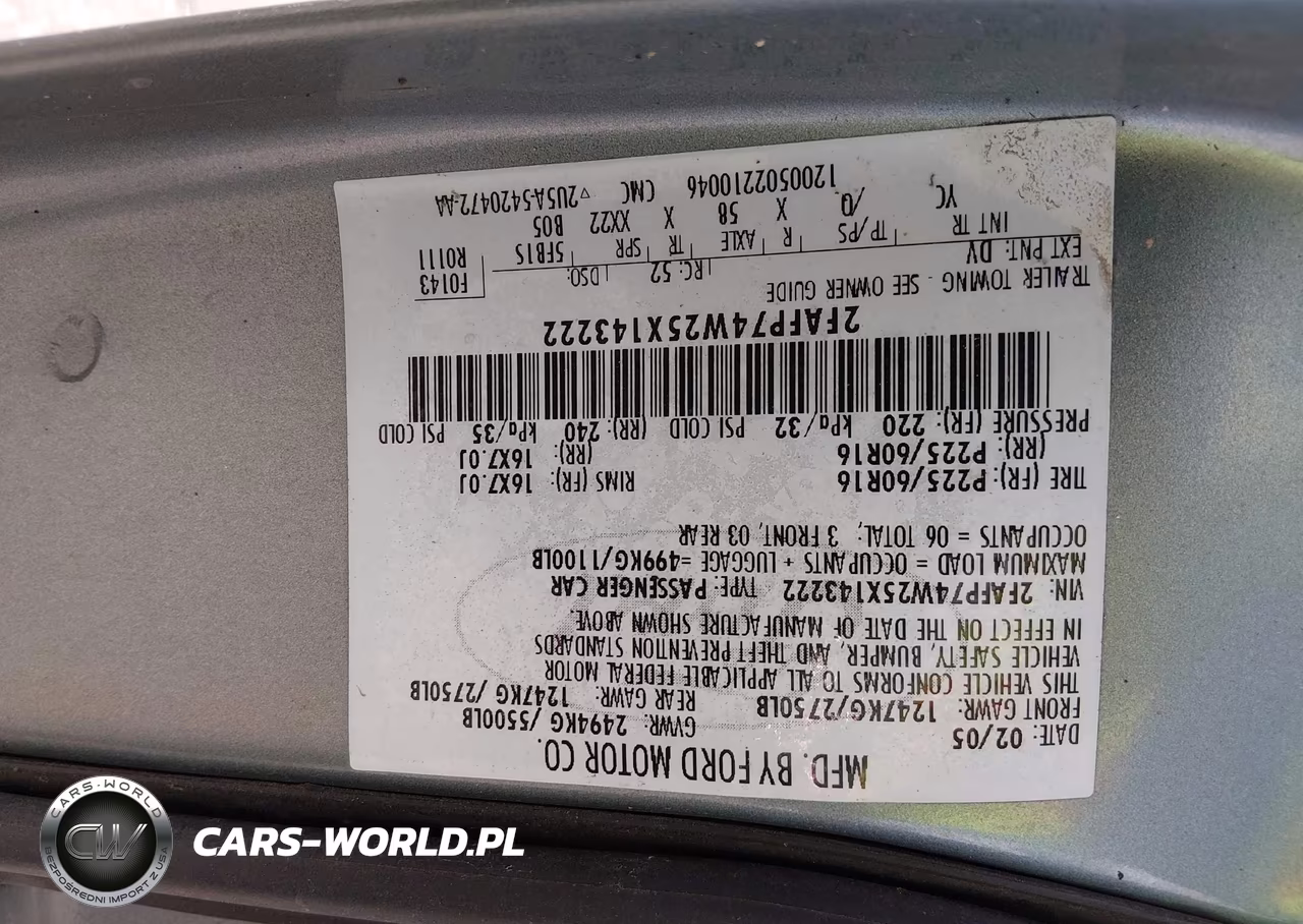 2005 Ford Crown Victoria Lx-Lx Sport VIN:2FAFP74W25X143222 - 9