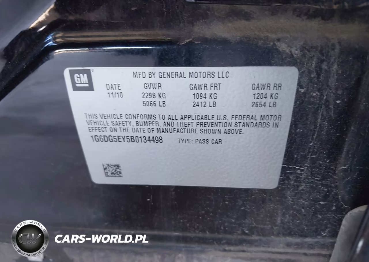 2011 Cadillac Cts Luxury VIN:1G6DG5EY5B0134498 - 9