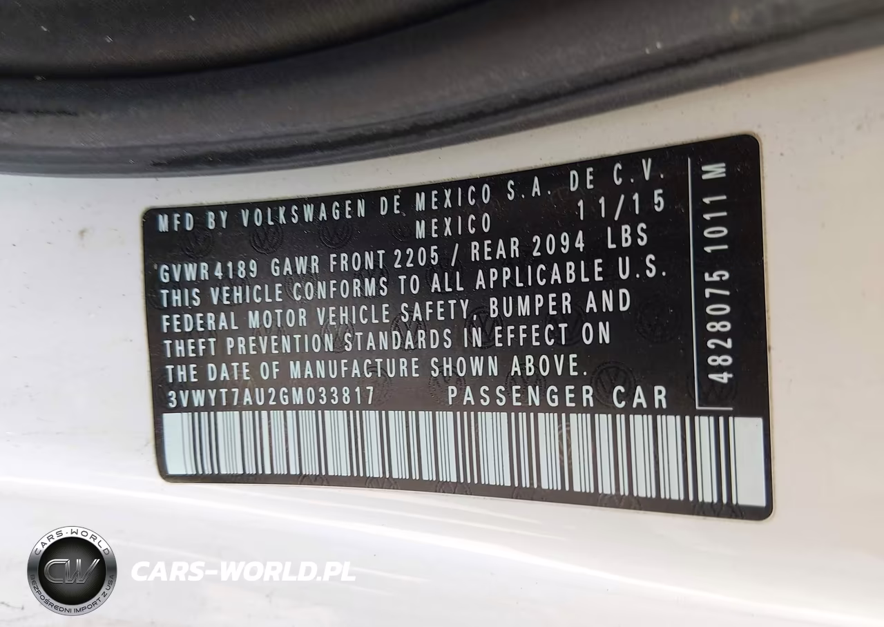 2016 Volkswagen Golf Gti S 2-Door VIN:3VWYT7AU2GM033817 - 9