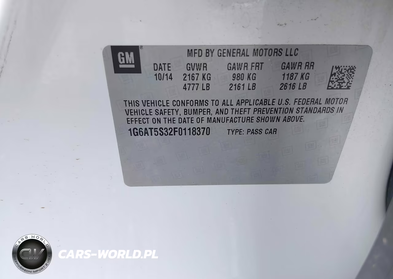 2015 Cadillac Cts Premium VIN:1G6AT5S32F0118370 - 9