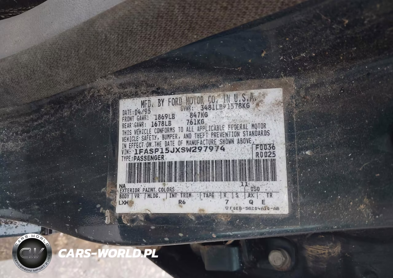 1995 Ford Escort Lx-Sport VIN:1FASP15JXSW297974 - 9