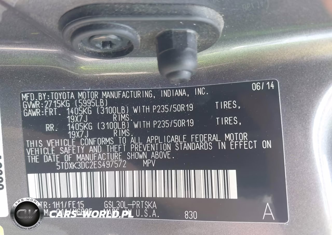 2014 Toyota Sienna Se 8 Passenger VIN:5TDXK3DC2ES497572 - 9