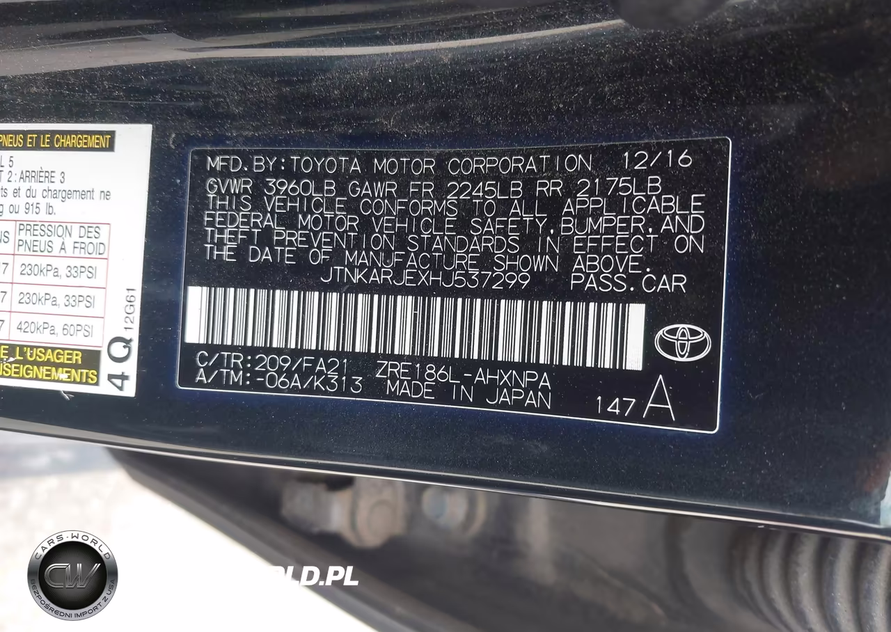 2017 Toyota Corolla Im VIN:JTNKARJEXHJ537299 - 9