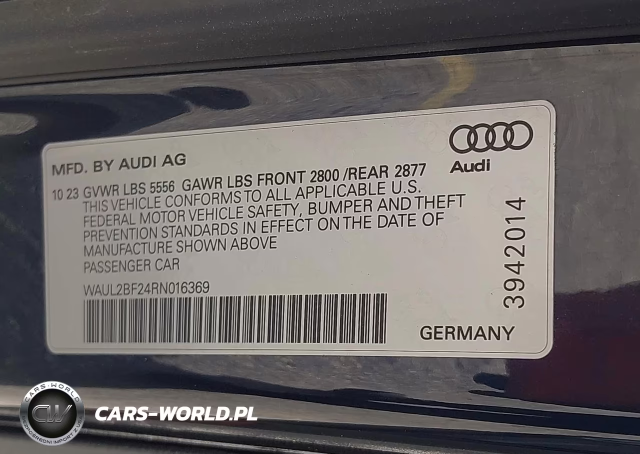 2024 Audi A6 Premium Plus 55 Tfsi Quattro S Tronic VIN:WAUL2BF24RN016369 - 9