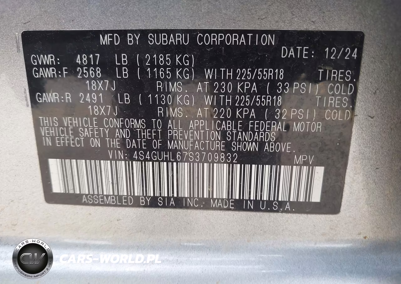 2025 Subaru Crosstrek Limited VIN:4S4GUHL67S3709832 - 9