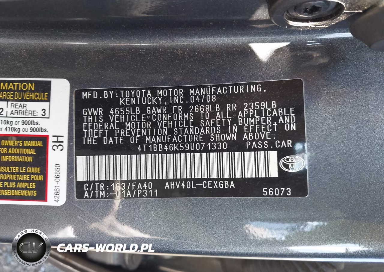 2009 Toyota Camry Hybrid VIN:4T1BB46K59U071330 - 9