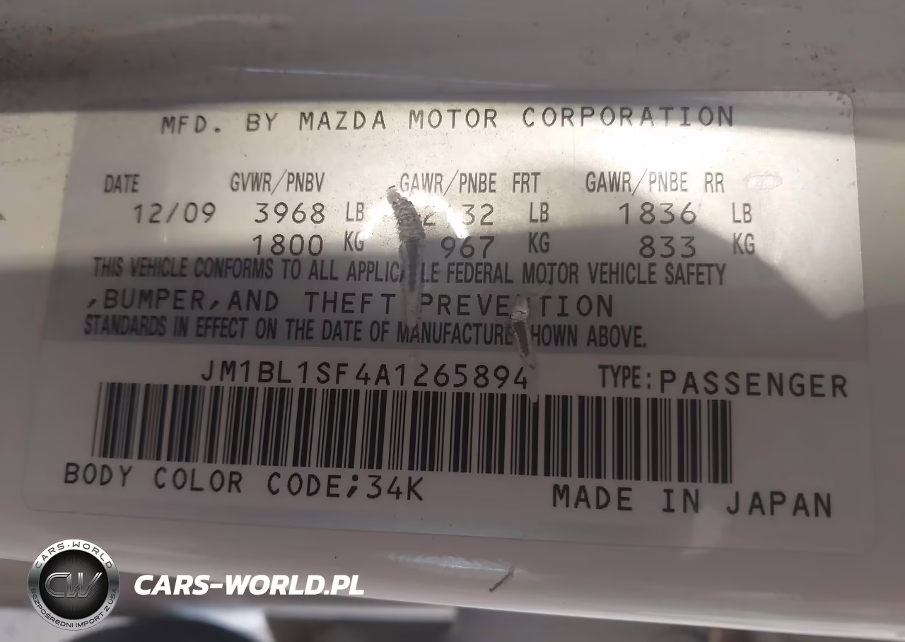 2010 Mazda Mazda3 I Sport VIN:JM1BL1SF4A1265894 - 9