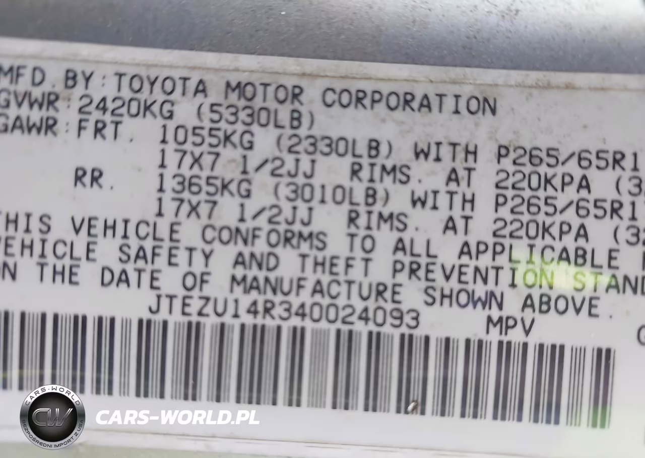 2004 Toyota 4Runner Sr5 V6 VIN:JTEZU14R340024093 - 9