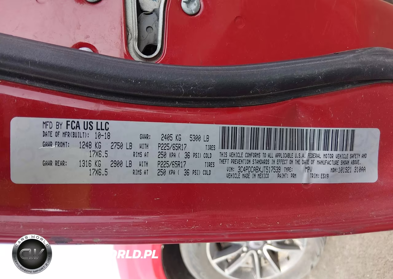 2018 Dodge Journey Se VIN:3C4PDCABXJT517539 - 9