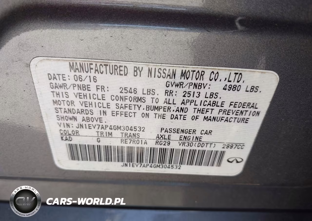 2016 Infiniti Q50 3.0T Premium VIN:JN1EV7AP4GM304532 - 9
