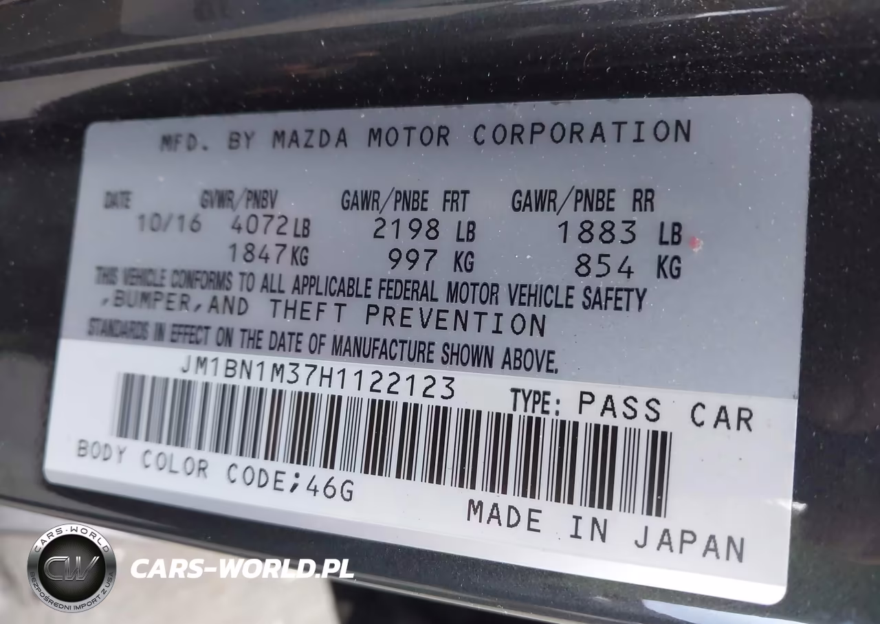 2017 Mazda Mazda3 Grand Touring VIN:JM1BN1M37H1122123 - 9