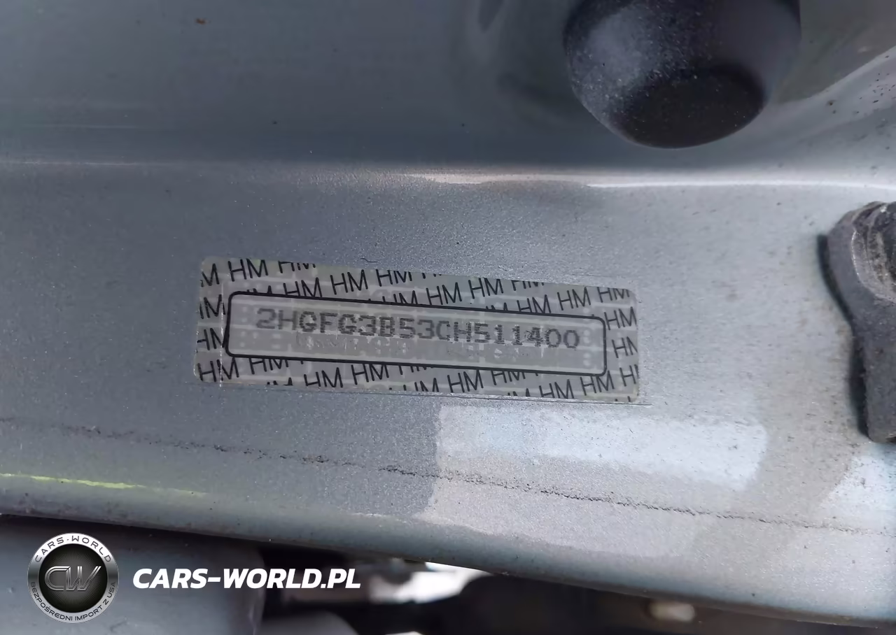 2012 Honda Civic Lx VIN:2HGFG3B53CH511400 - 9