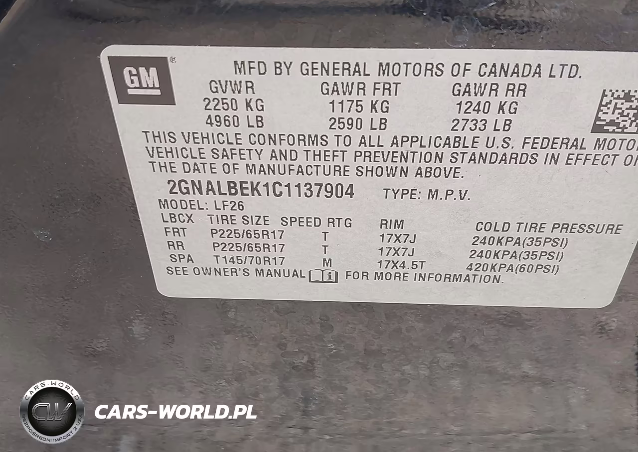 2012 Chevrolet Equinox Ls VIN:2GNALBEK1C1137904 - 9