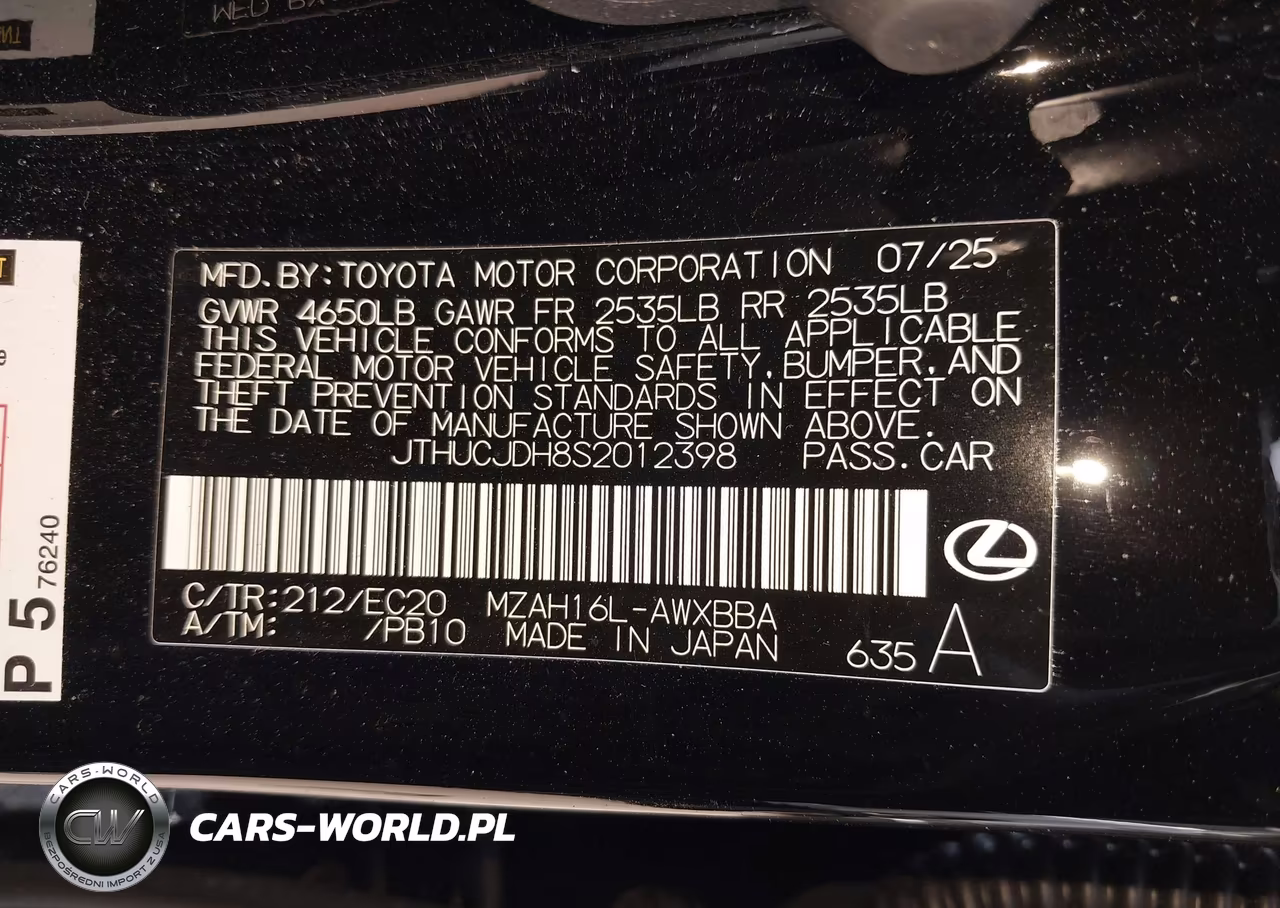 2025 Lexus Ux 300H Premium VIN:JTHUCJDH8S2012398 - 9
