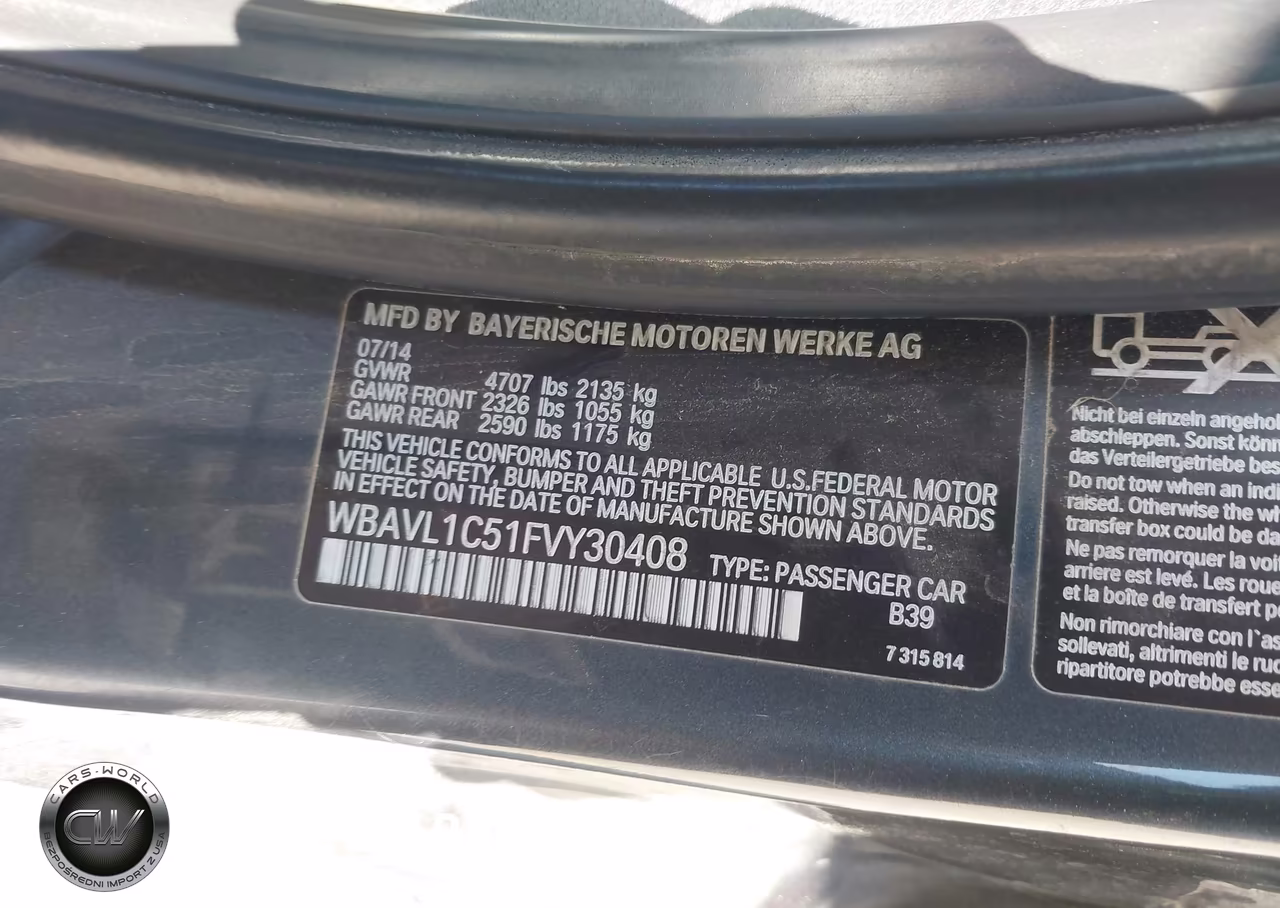2015 BMW X1 xDrive28I VIN:WBAVL1C51FVY30408 - 9