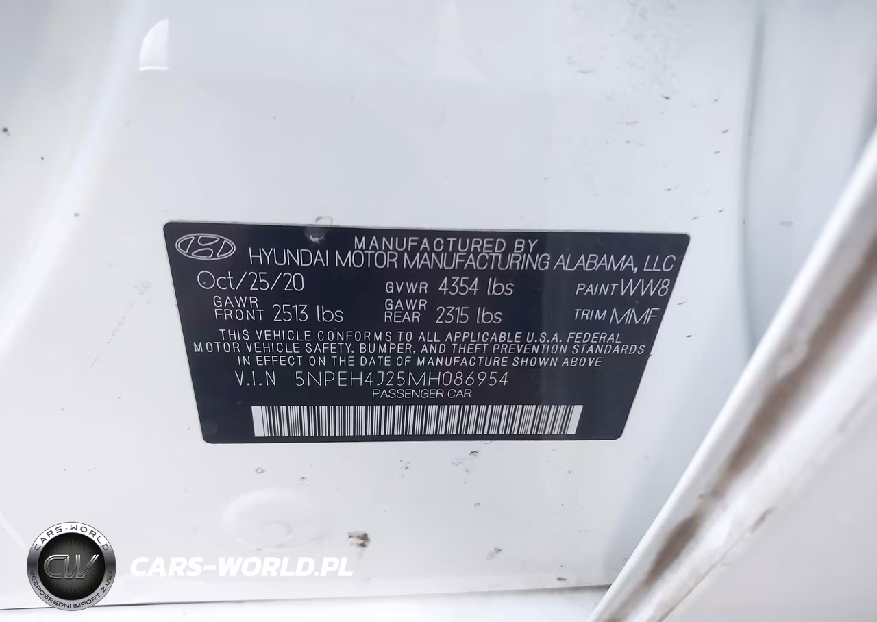 2021 Hyundai Sonata Limited VIN:5NPEH4J25MH086954 - 9