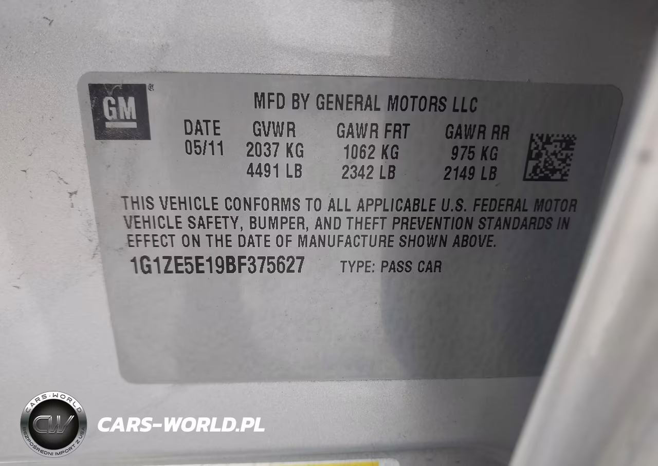 2011 Chevrolet Malibu Ltz VIN:1G1ZE5E19BF375627 - 9