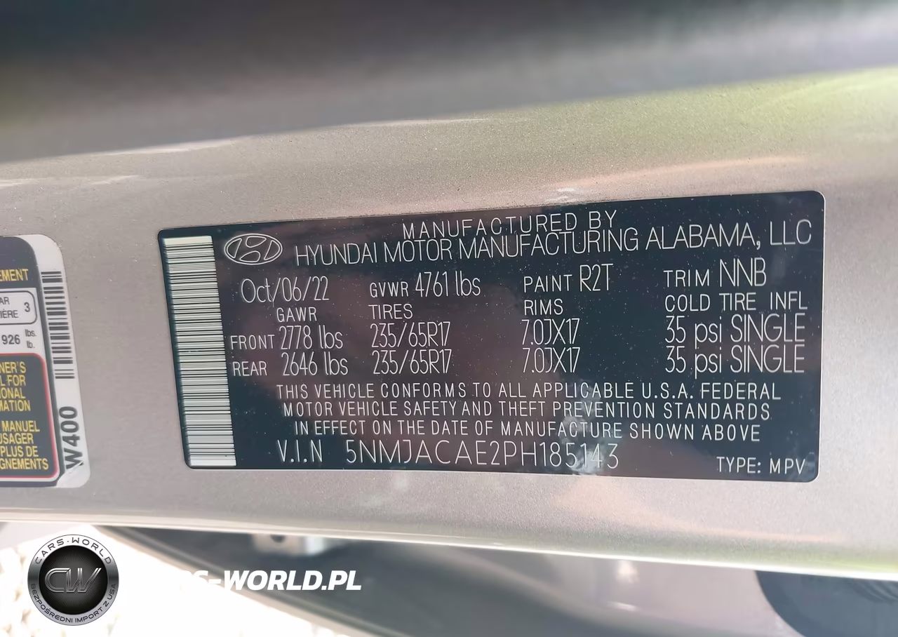 2023 Hyundai Tucson Se VIN:5NMJACAE2PH185143 - 9