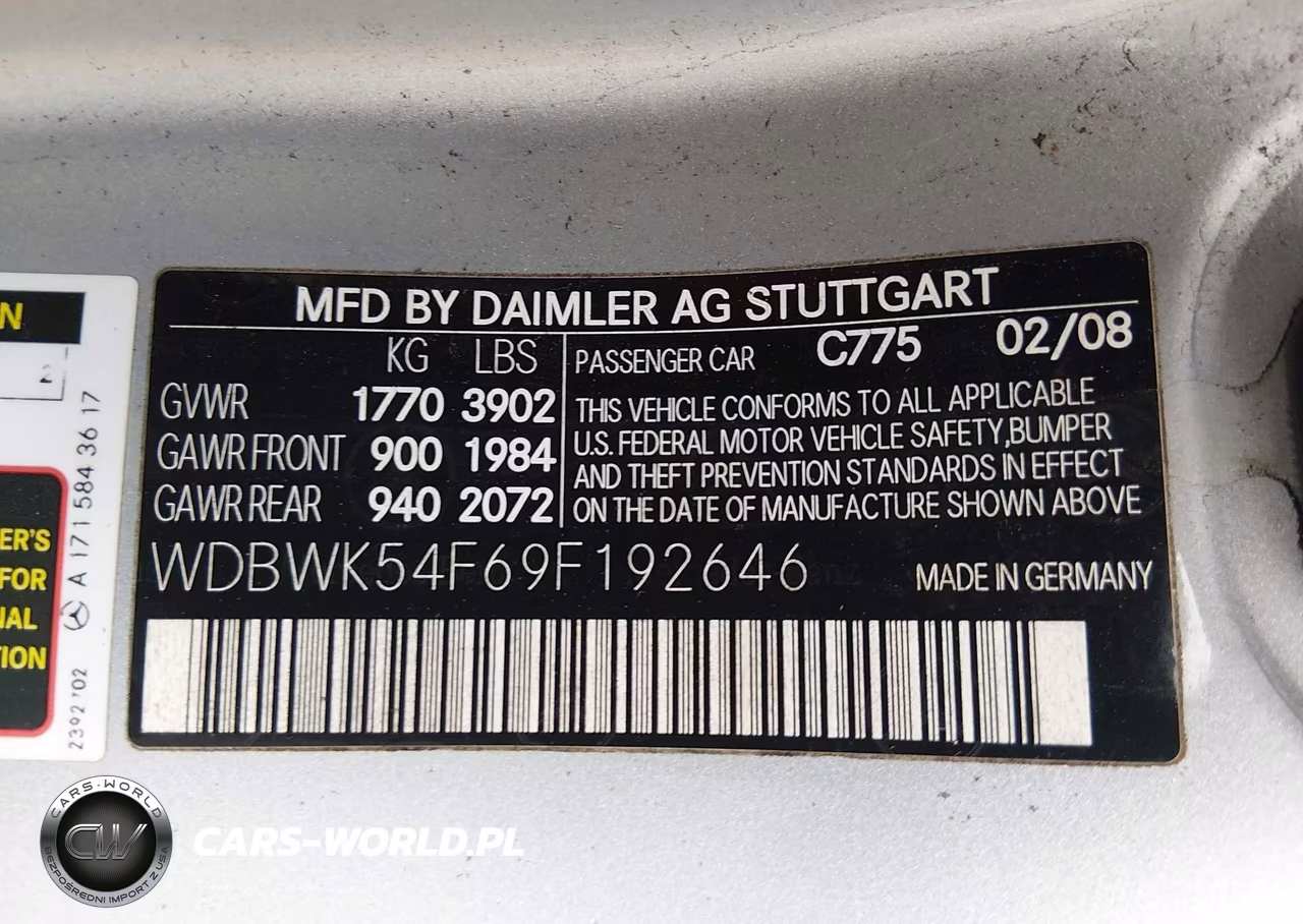 2009 Mercedes-Benz Slk 300 VIN:WDBWK54F69F192646 - 9