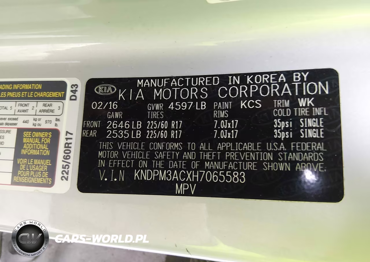 2017 Kia Sportage Lx VIN:KNDPM3ACXH7065583 - 9