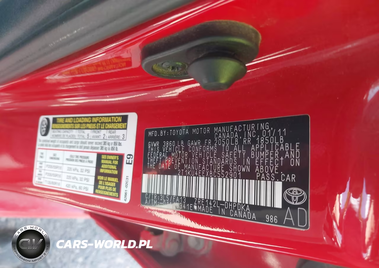 2011 Toyota Matrix VIN:2T1KU4EEXBC552901 - 9