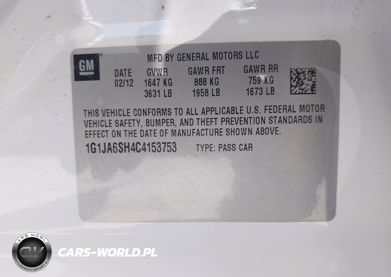 2012 Chevrolet Sonic Ls VIN:1G1JA6SH4C4153753 - 9