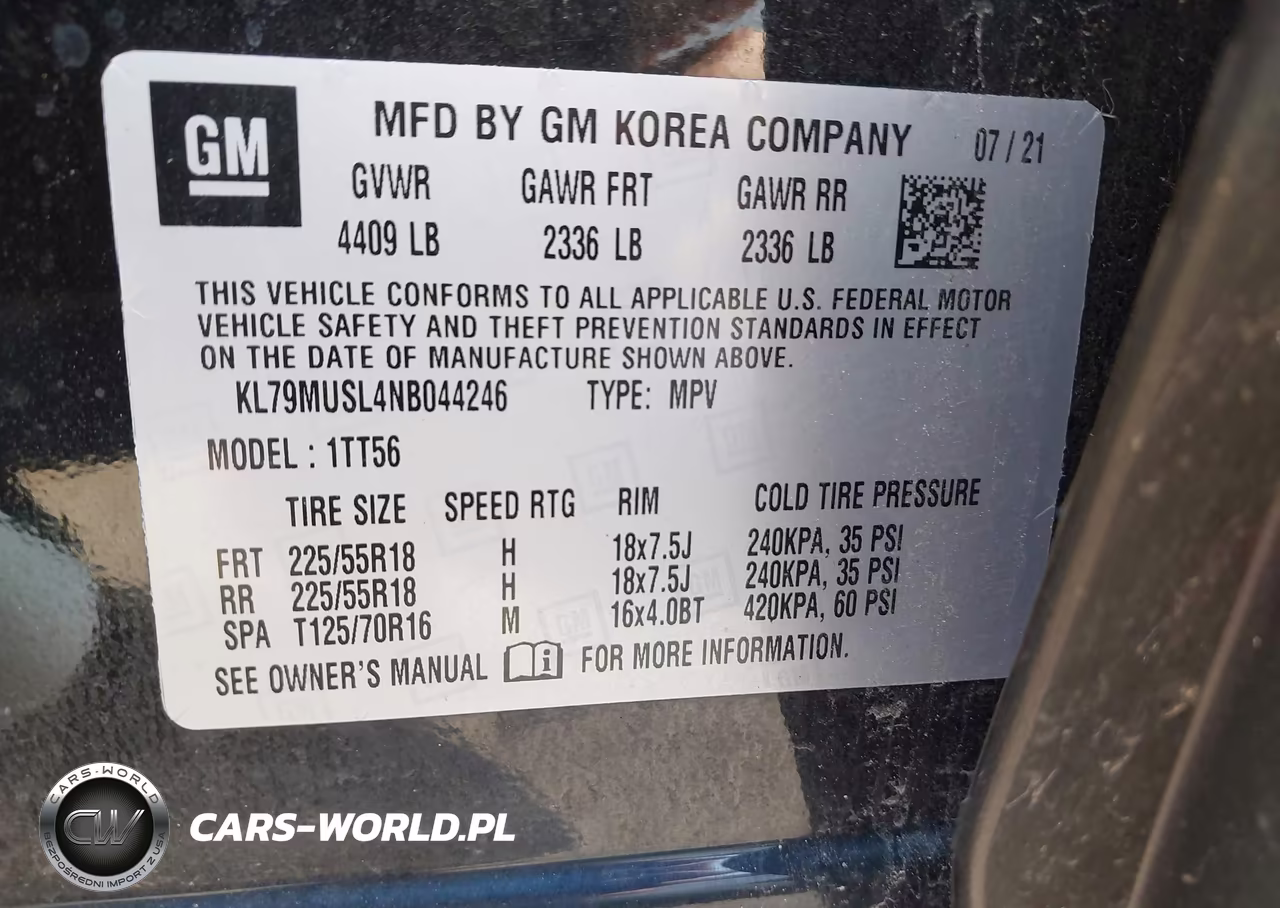 2022 Chevrolet Trailblazer Awd Rs VIN:KL79MUSL4NB044246 - 9
