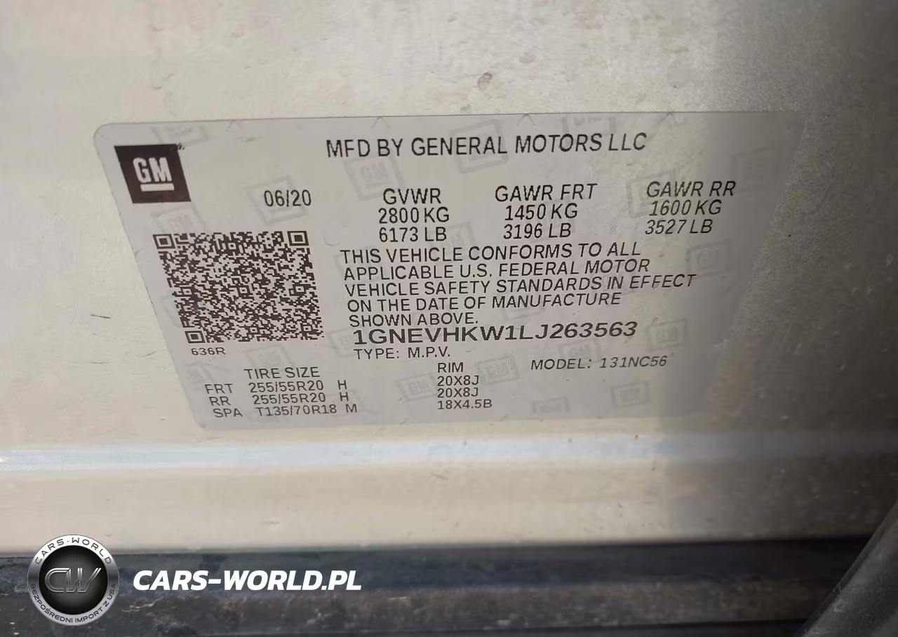 2020 Chevrolet Traverse Awd Lt Leather VIN:1GNEVHKW1LJ263563 - 9