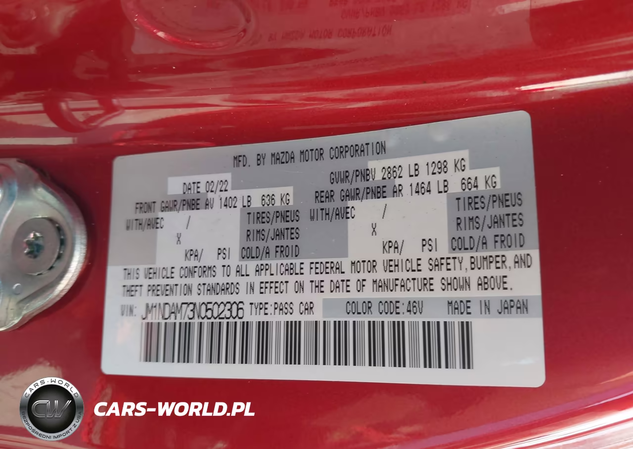 2022 Mazda Mx-5 Miata Rf Grand Touring VIN:JM1NDAM73N0502306 - 9