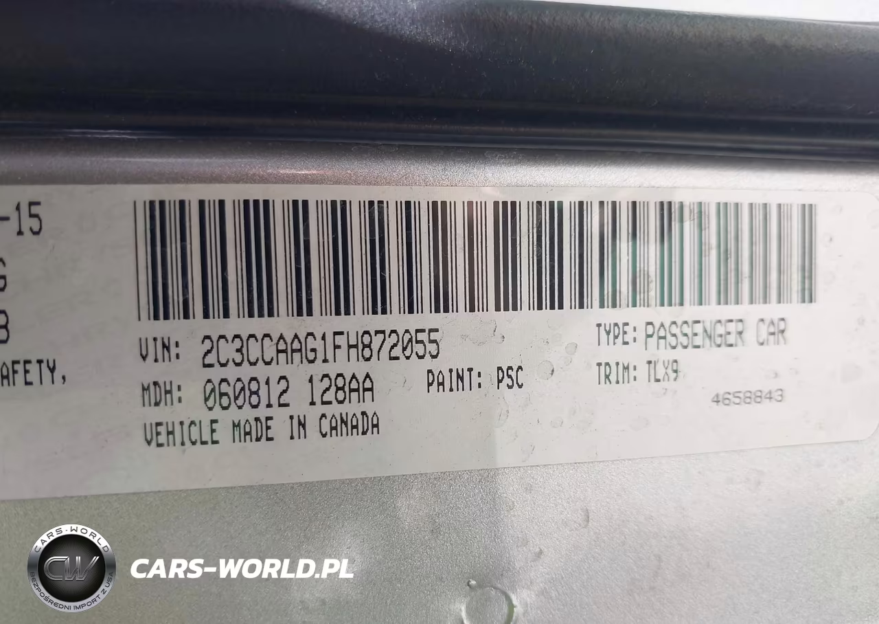 2015 Chrysler 300 Limited VIN:2C3CCAAG1FH872055 - 9