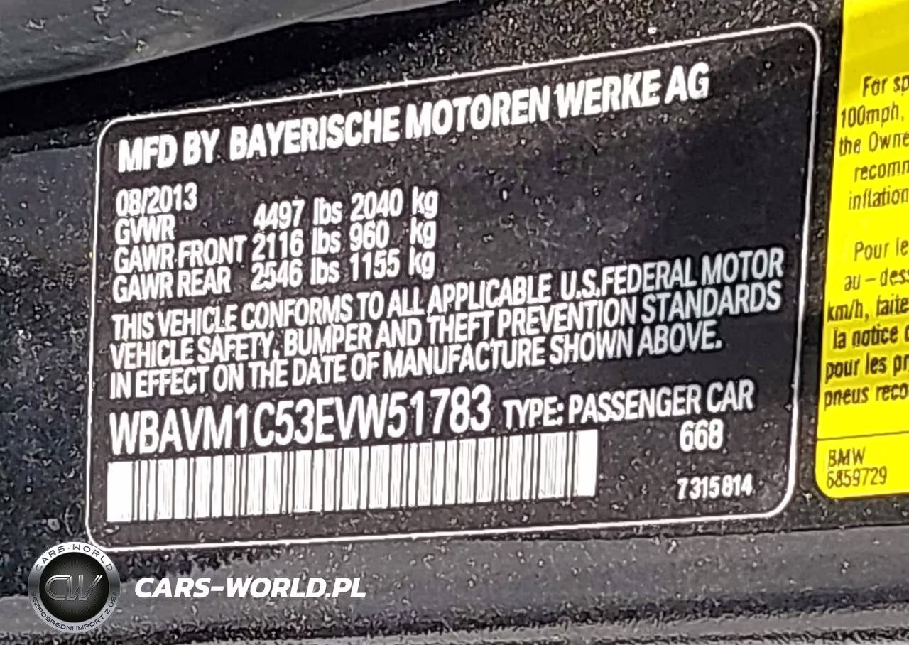 2014 BMW X1 Sdrive28I VIN:WBAVM1C53EVW51783 - 9