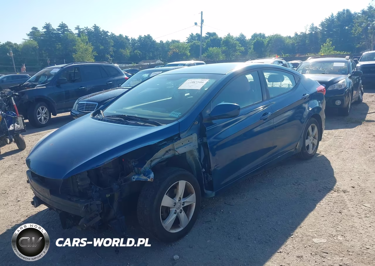 2013 Hyundai Elantra Gls VIN:KMHDH4AE0DU971828 - 2