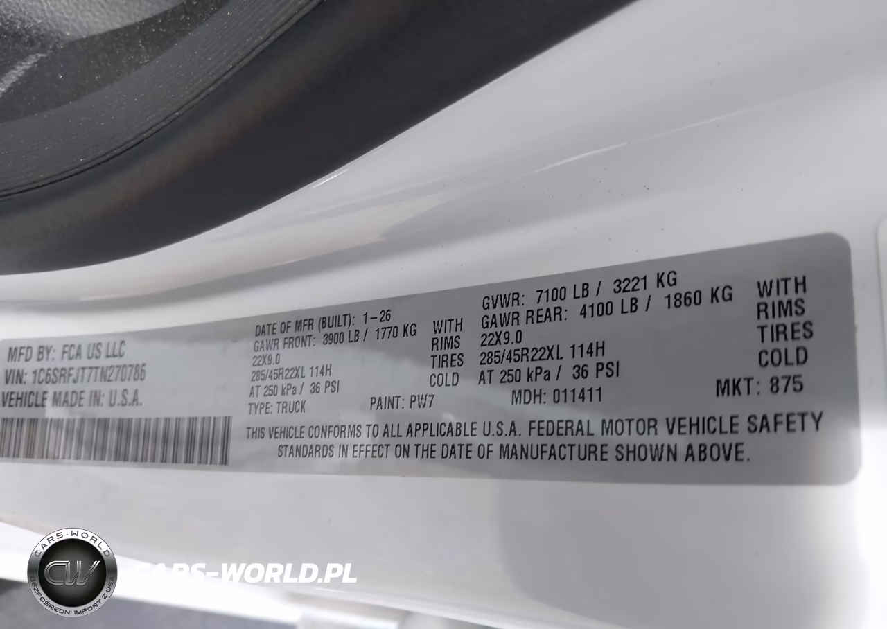 2026 Ram 1500 Laramie 4X4 5'7 Box VIN:1C6SRFJT7TN270786 - 9