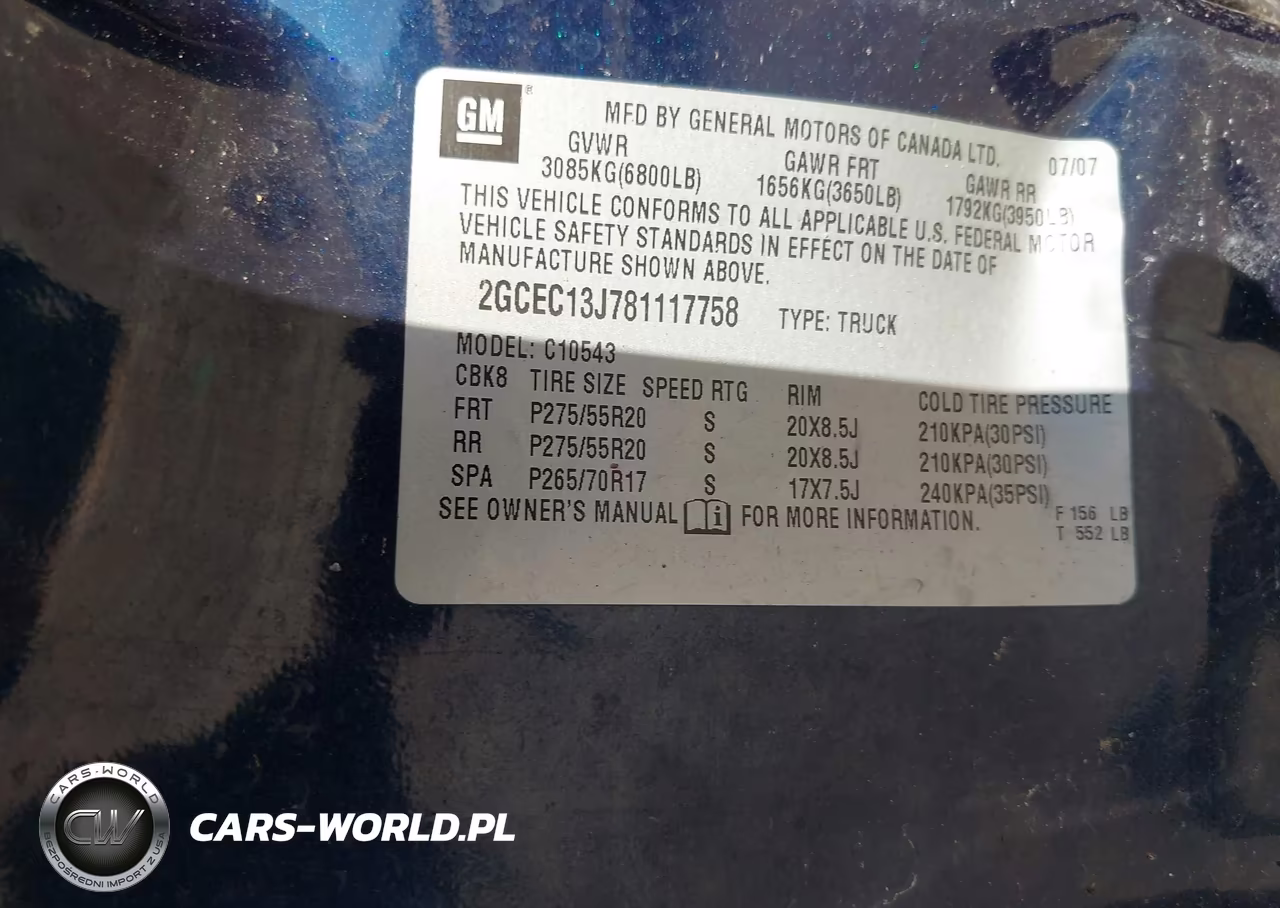 2008 Chevrolet Silverado 1500 Lt1 VIN:2GCEC13J781117758 - 9