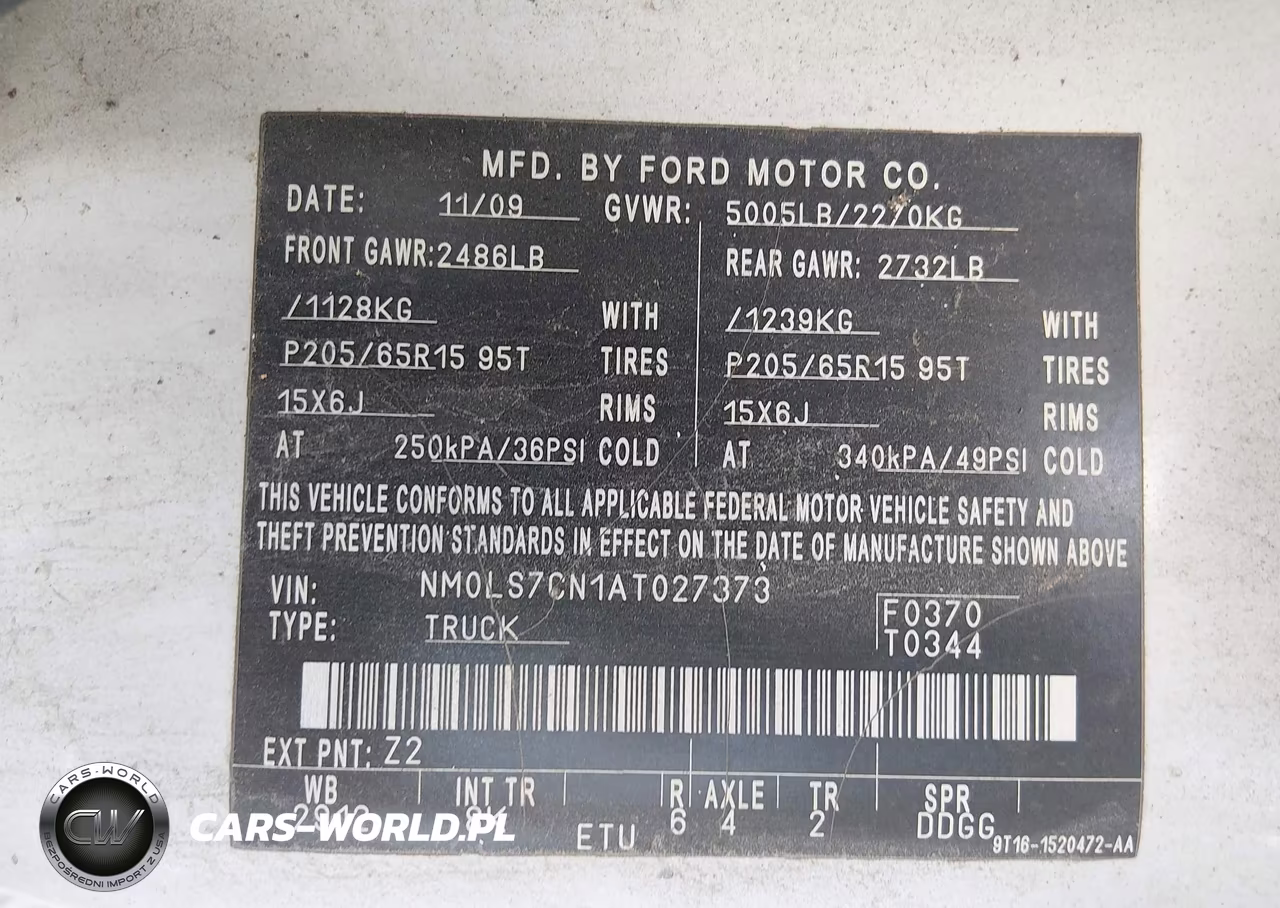 2010 Ford Transit Connect Xl VIN:NM0LS7CN1AT027373 - 9