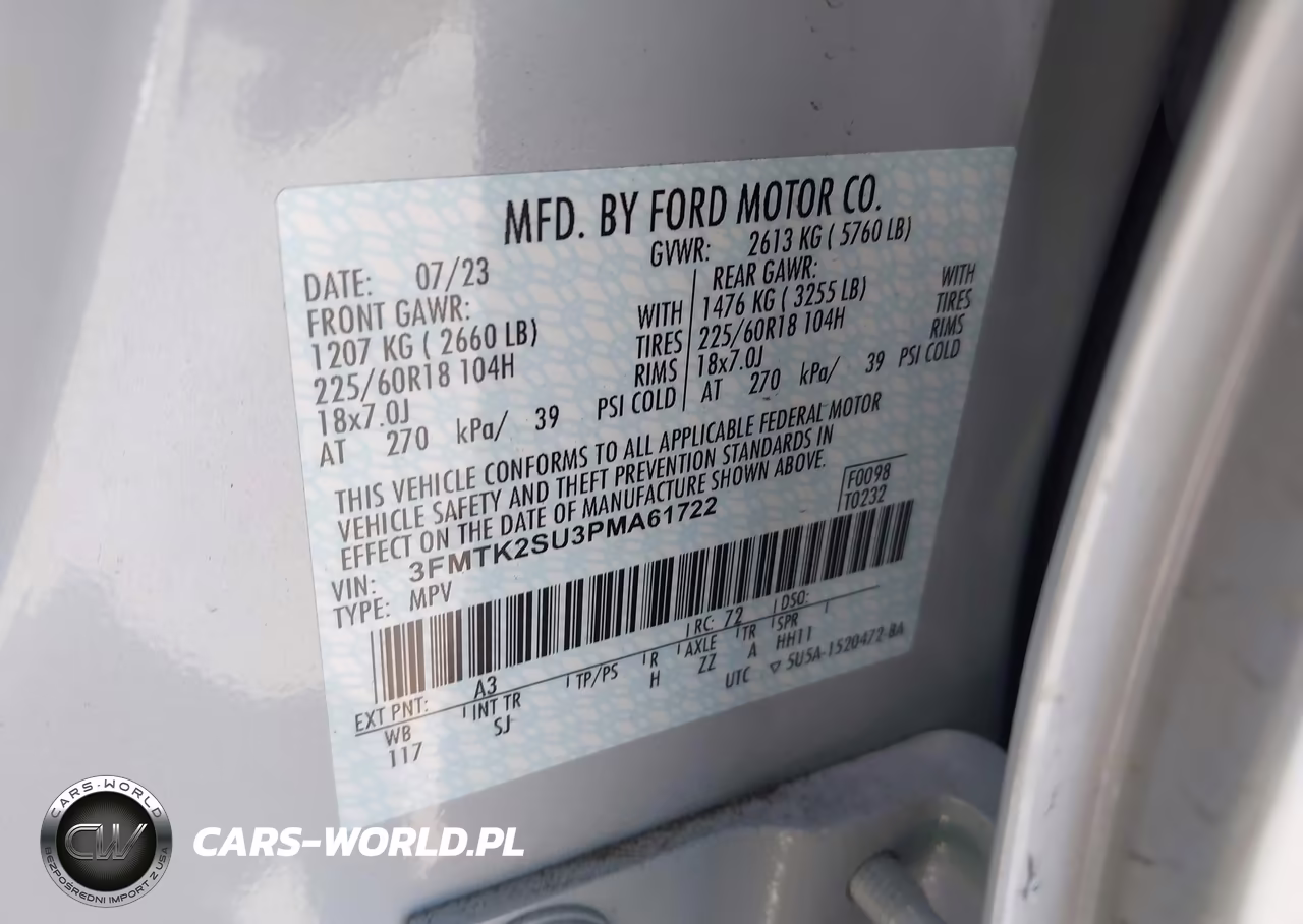 2023 Ford Mustang Mach-E California Route 1 VIN:3FMTK2SU3PMA61722 - 9