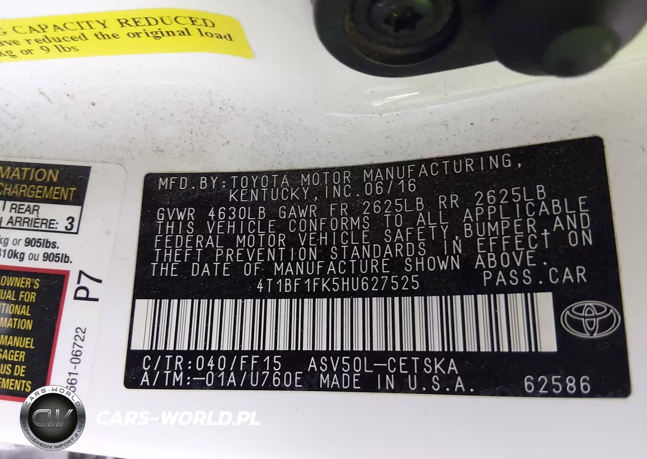 2017 Toyota Camry Se VIN:4T1BF1FK5HU627525 - 9