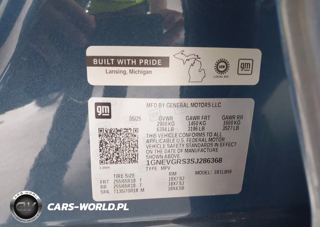 2025 Chevrolet Traverse Awd Lt VIN:1GNEVGRS3SJ286368 - 9