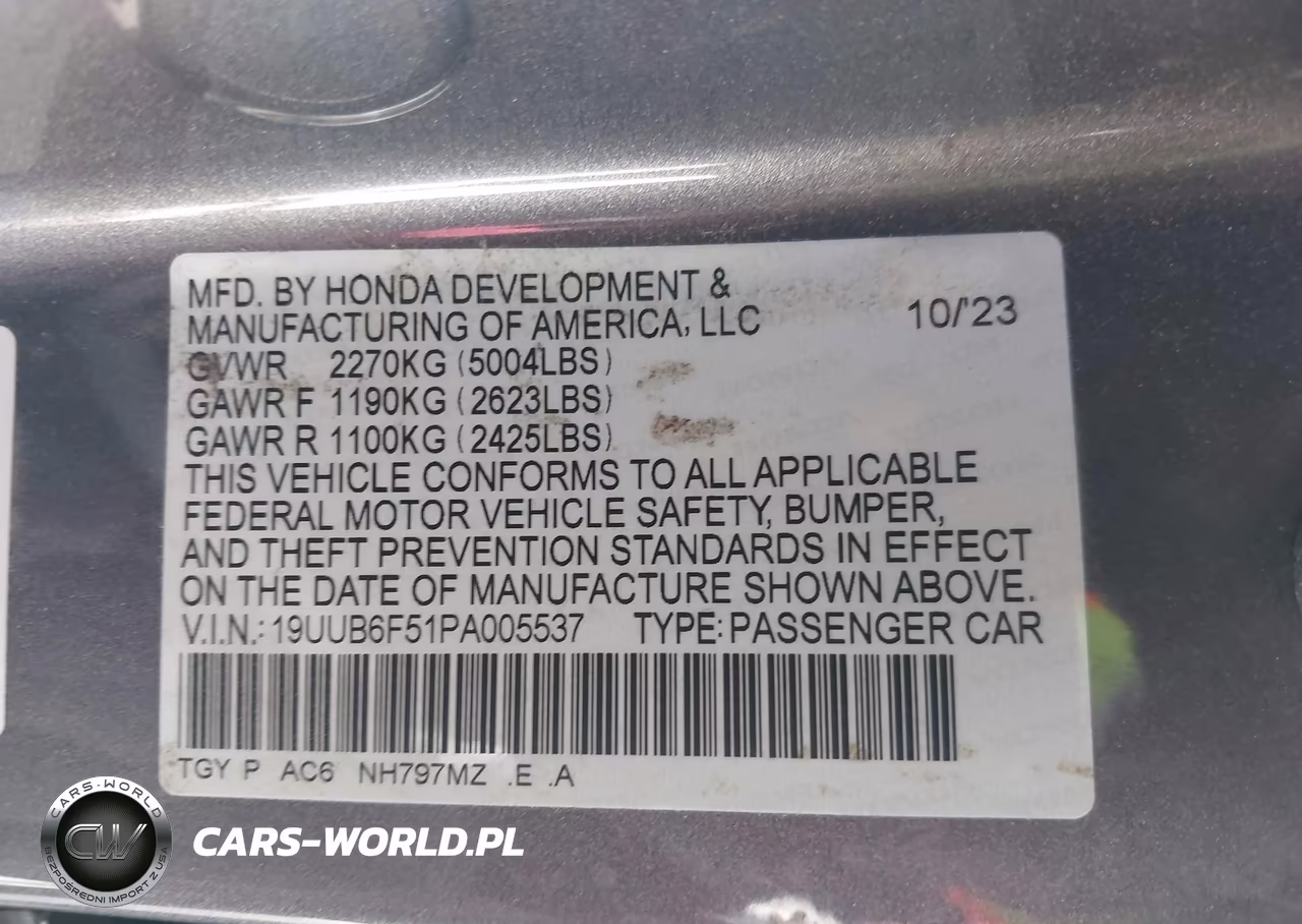 2023 Acura Tlx A-Spec Package VIN:19UUB6F51PA005537 - 9