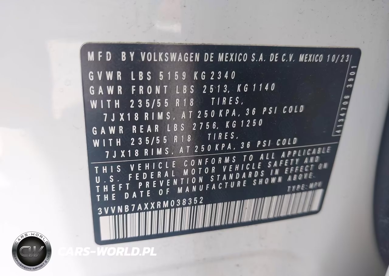 2024 Volkswagen Tiguan 2.0T Se-2.0T Wolfsburg Edition VIN:3VVNB7AXXRM038352 - 9