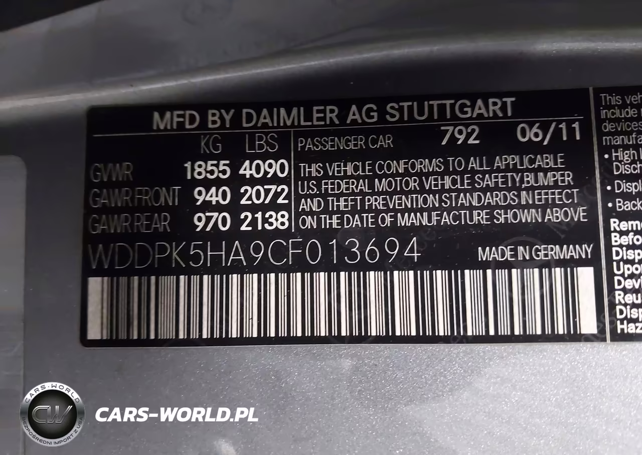 2012 Mercedes-Benz Slk 350 VIN:WDDPK5HA9CF013694 - 9